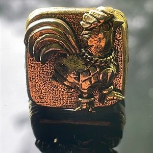 Gold Rooster Ring